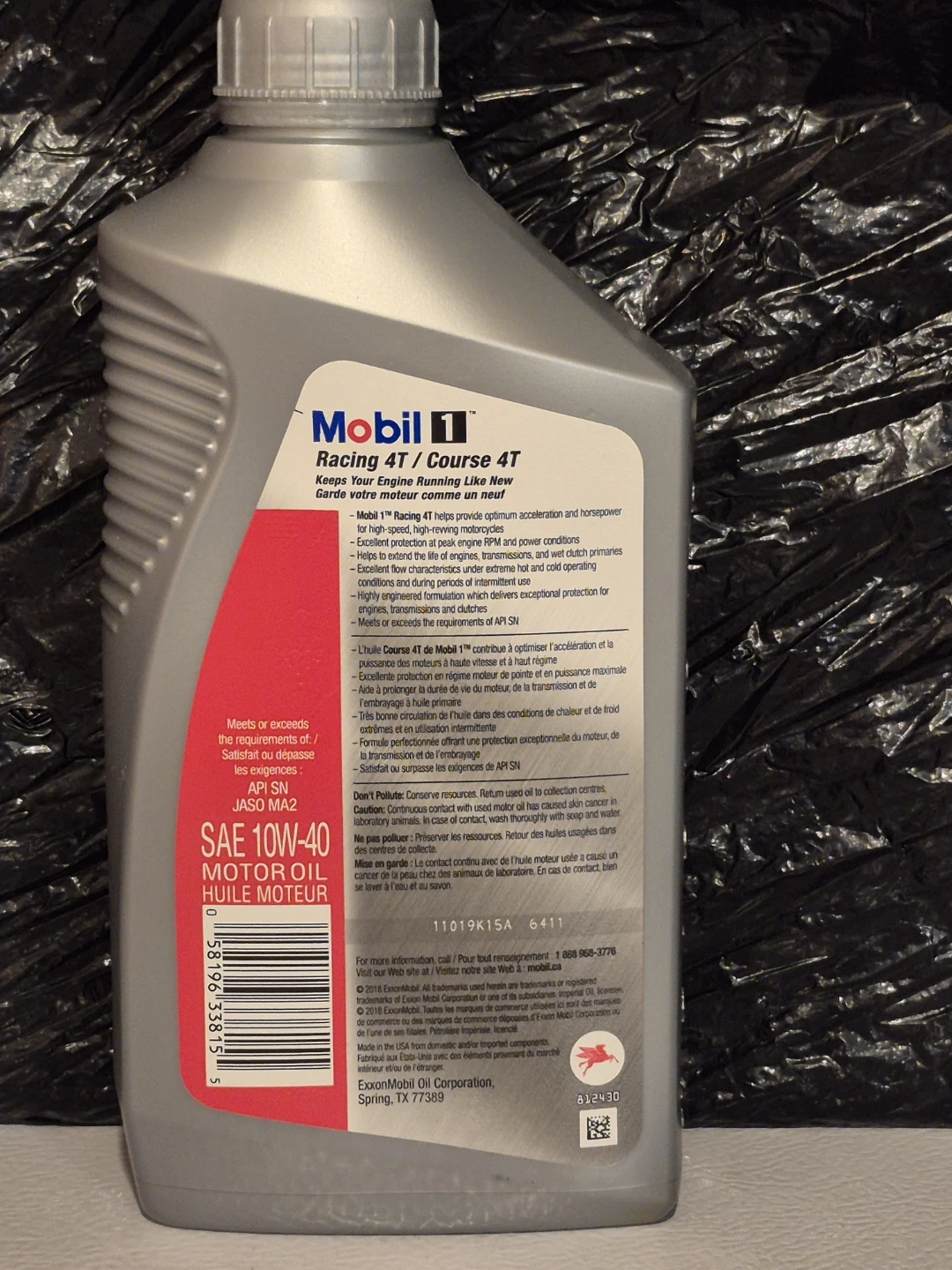 Mobil 1 Racing 4T 10W-40 Motorcycle Oil - 6x1L - photo 3