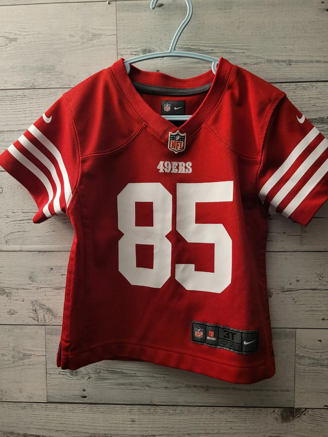 Nike NFL 49ers Kittle #85 Jersey Toddler 3T