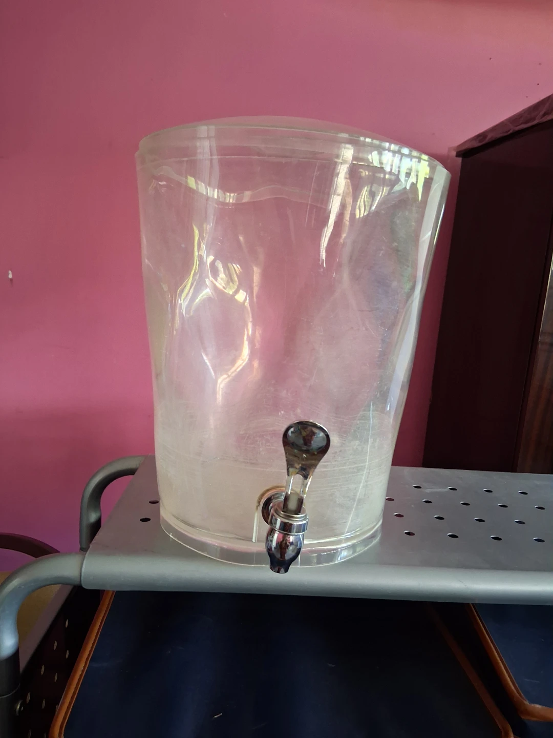Clear Plastic Beverage Dispenser with Spigot - photo 2