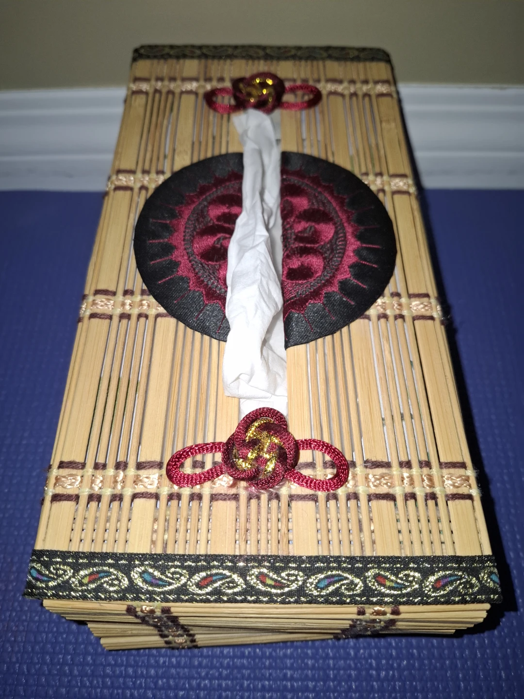 Bamboo Tissue Box Cover Holder - photo 2