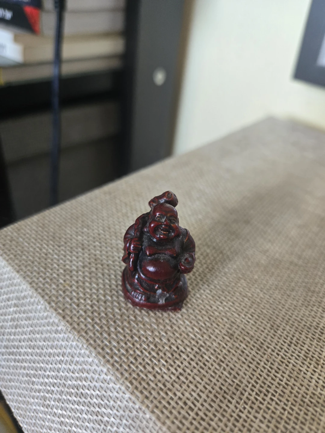 Red Laughing Buddha Figurine - photo 2