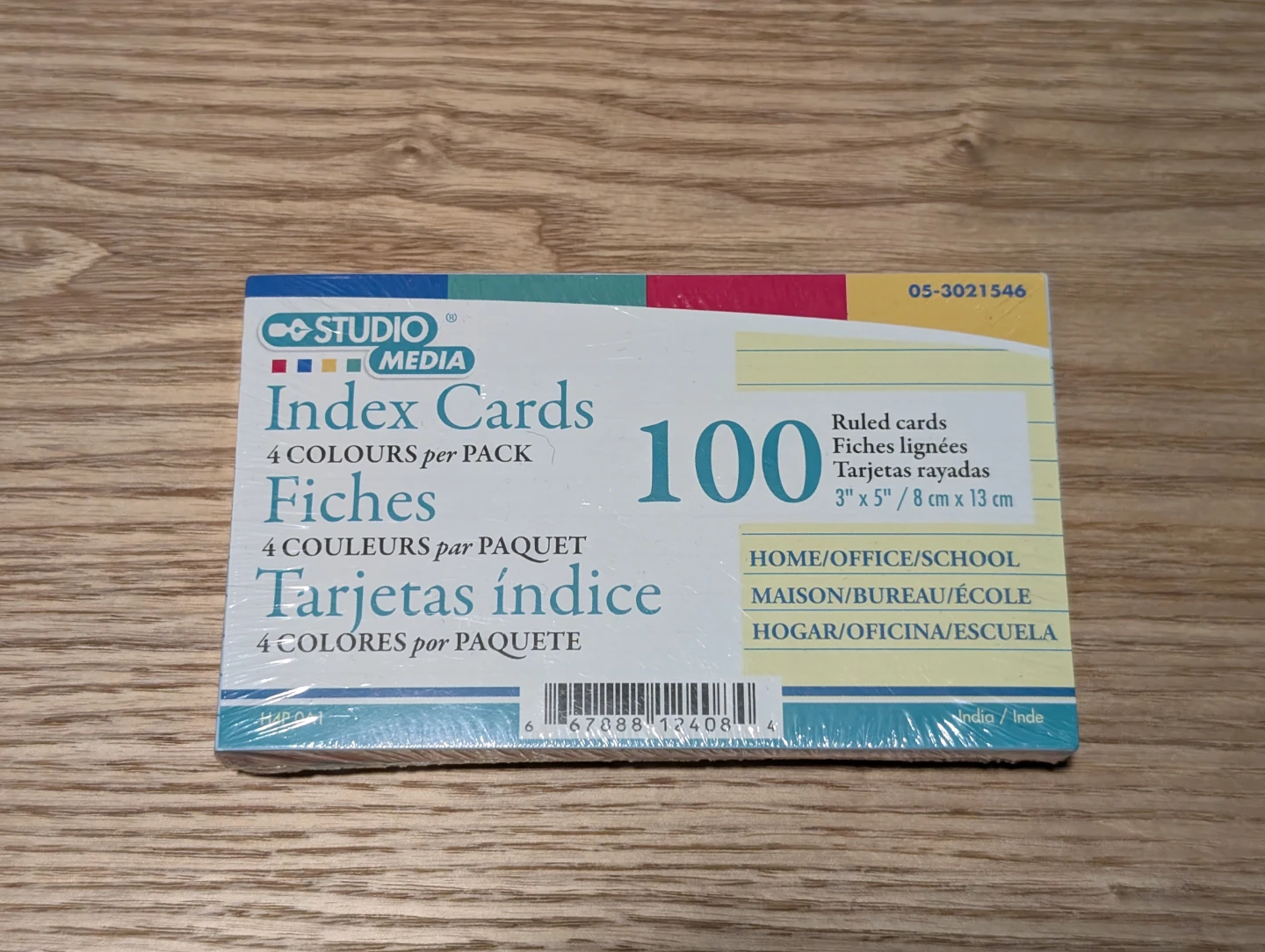 NEW: Index Cards (4 colour pack)- 100 Count