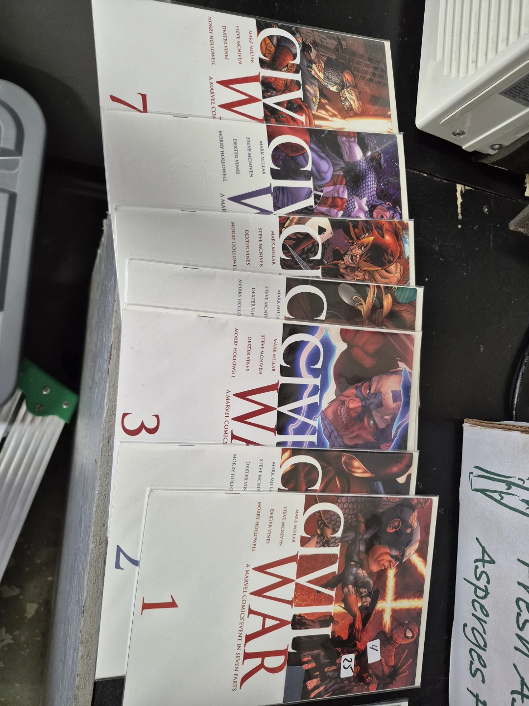Marvel Civil War Comic Books - Issues 1-7