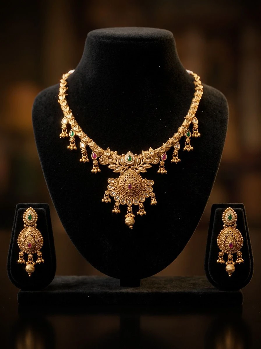 Gold-tone necklace and earring sets - photo 4
