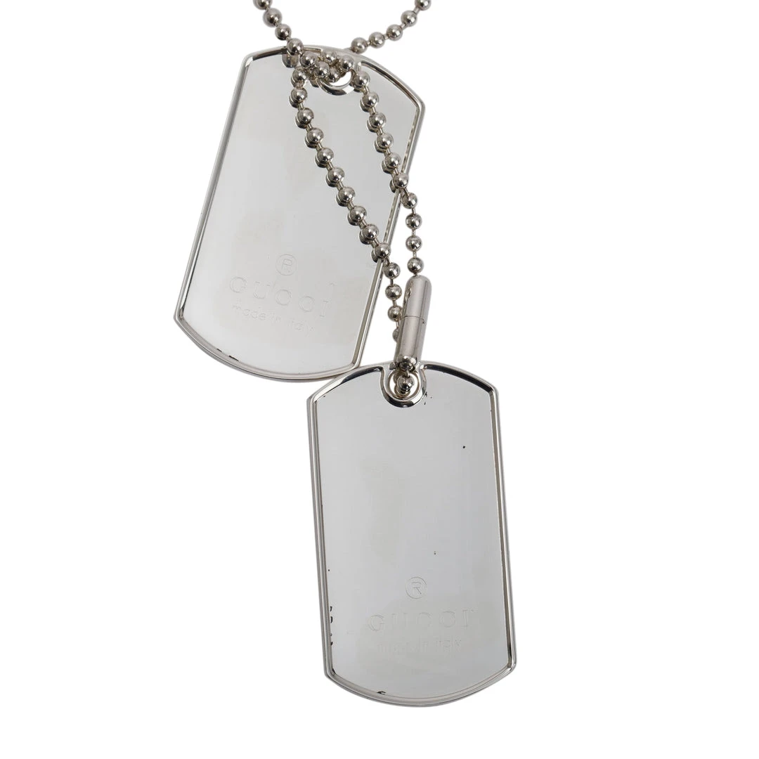 Vintage Gucci Double Dog Tag Necklace - photo 4