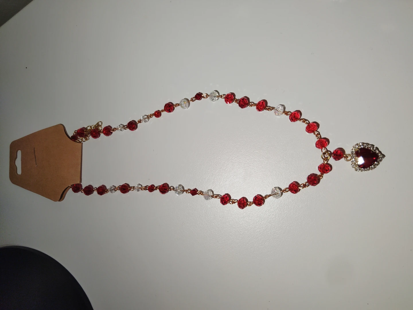 Red heart necklace - photo 3