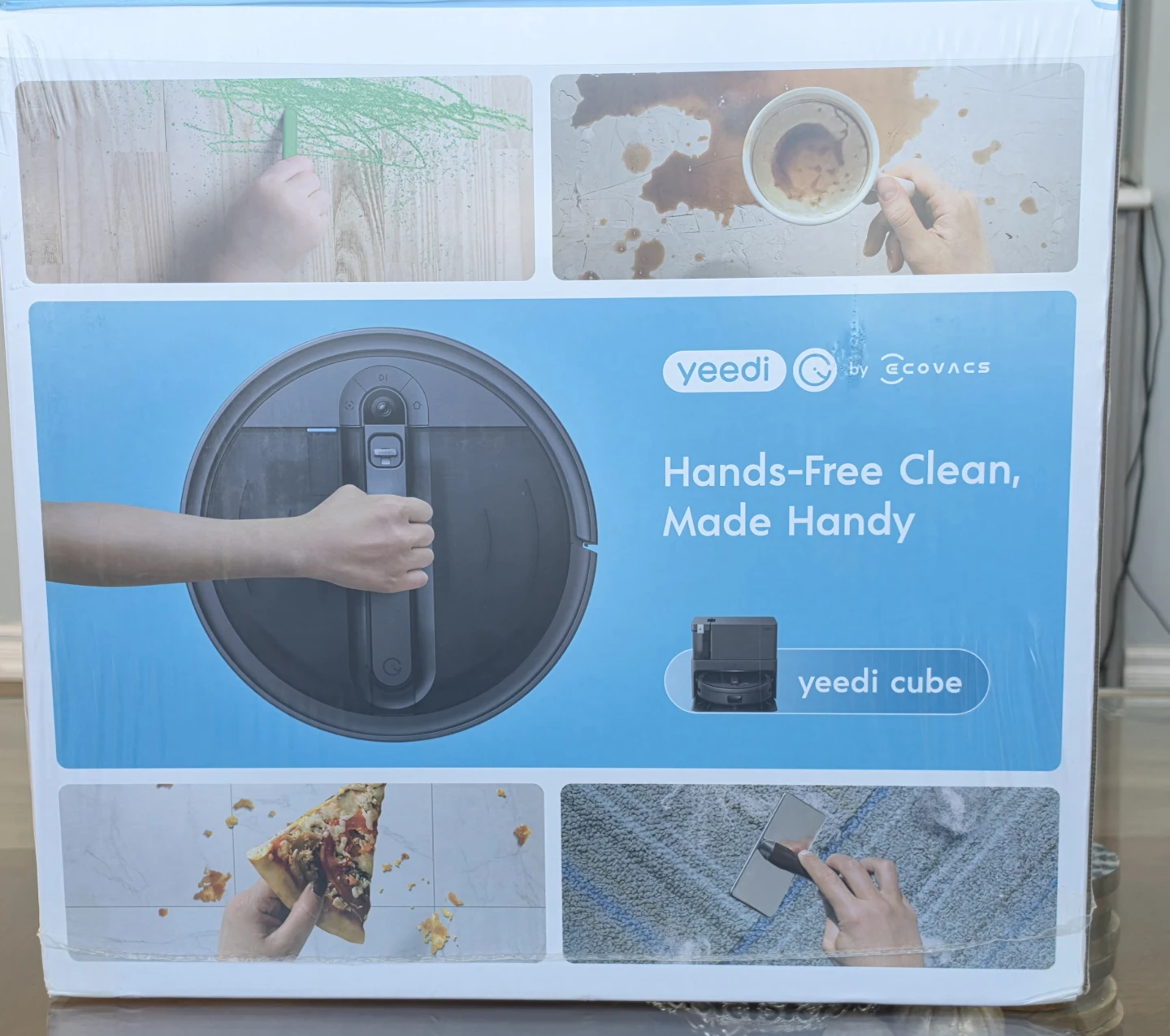 Yeedi Cube Pro Robot Vacuum & Mop Station - Grey - photo 2