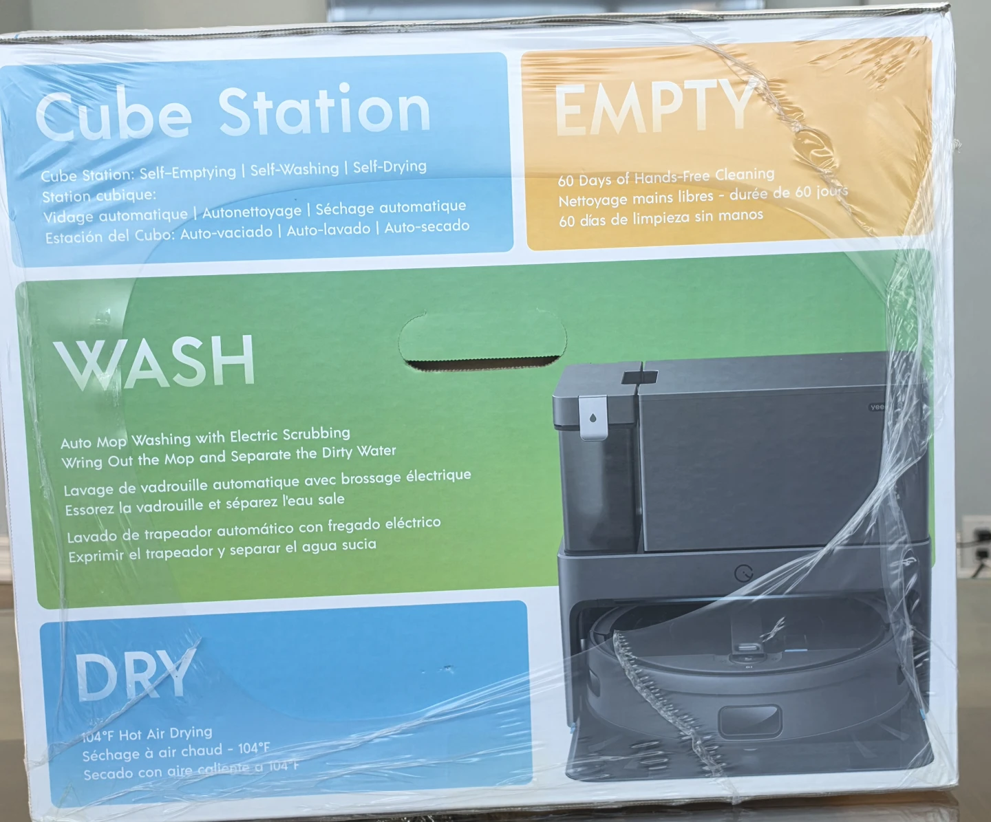 Yeedi Cube Pro Robot Vacuum & Mop Station - Grey - photo 4