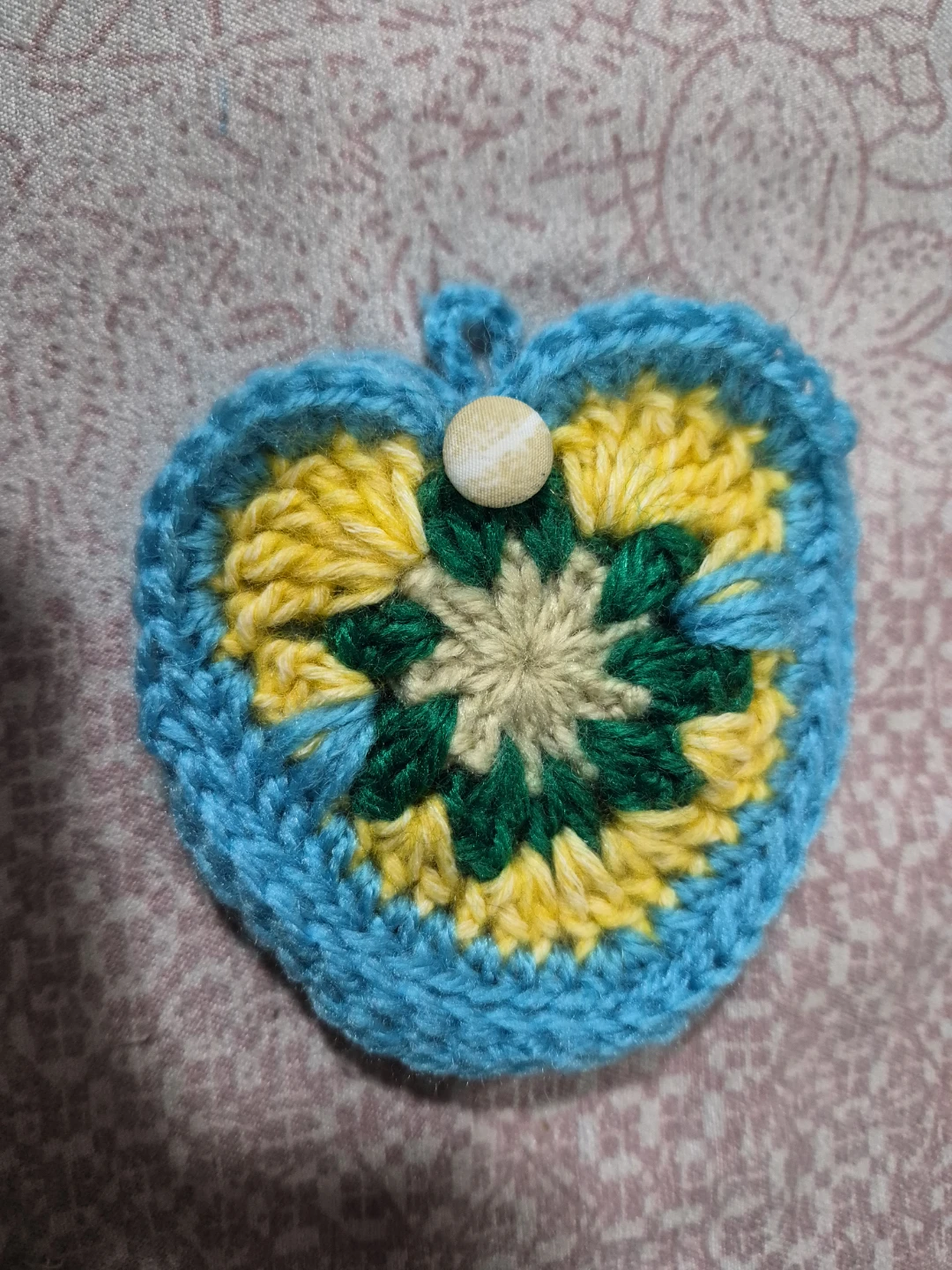 Crocheted Clam Shell Coin Pouch - photo 4