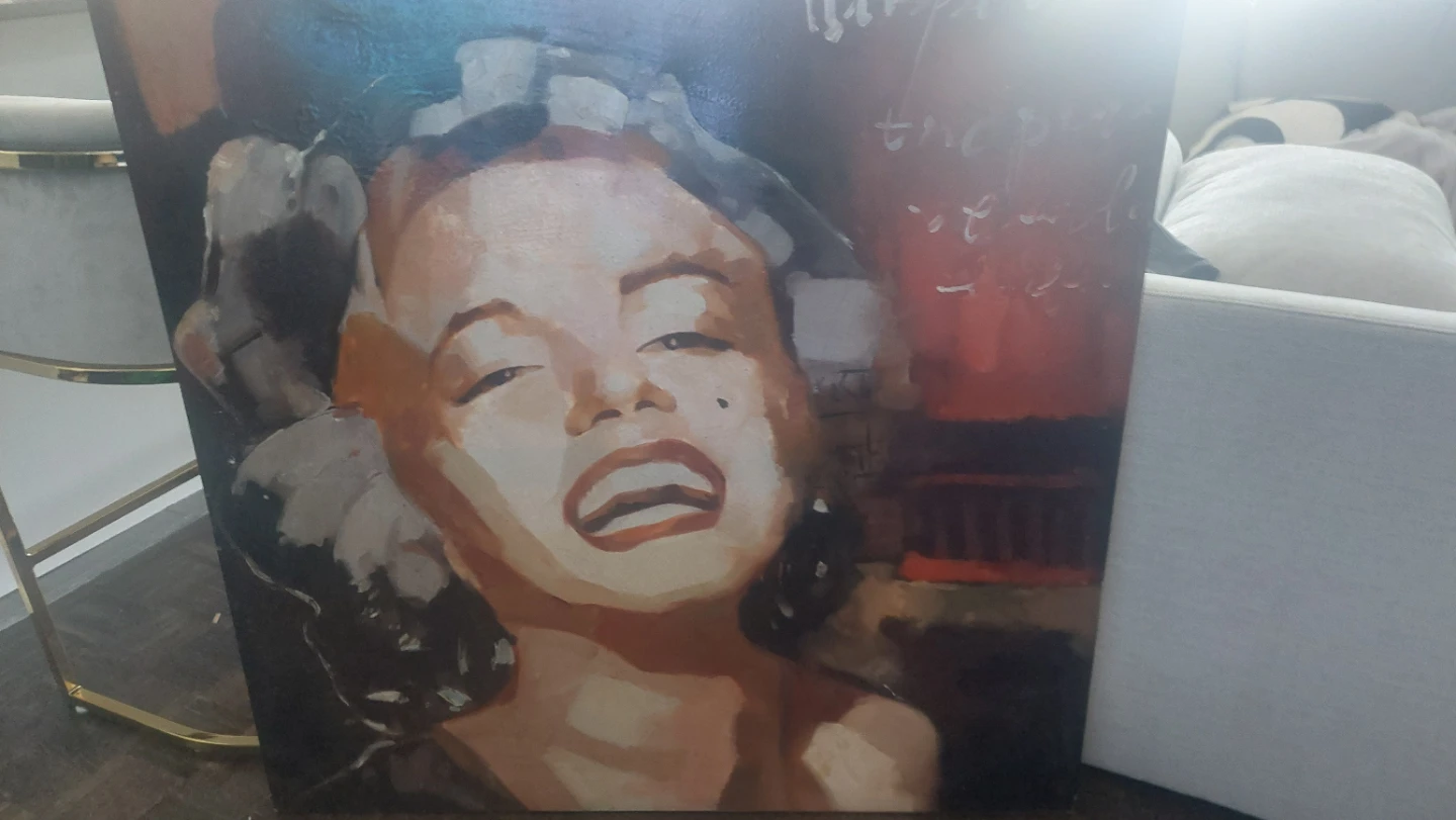 Marilyn Monroe Canvas Wall Art 39 1/2 x 39 1/2 inch - photo 2