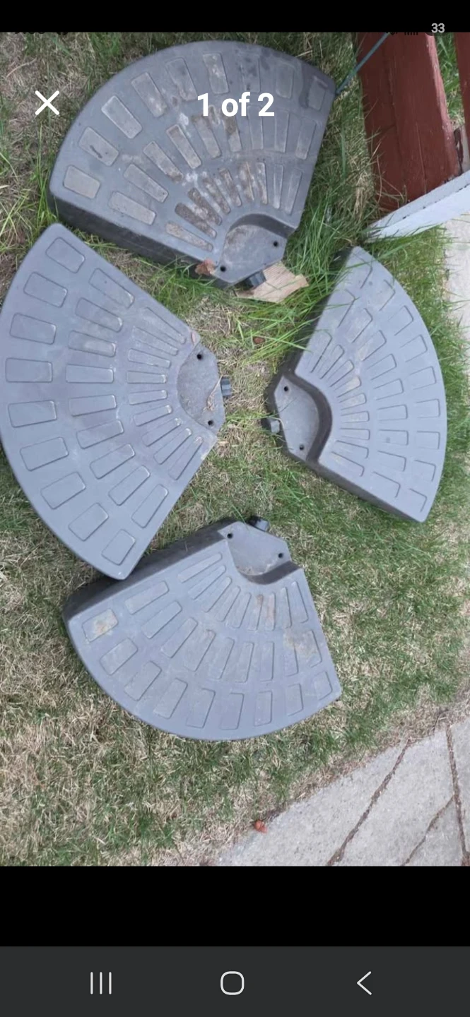 Ex large Umbrella & Base Weights (Set of 4) - photo 2