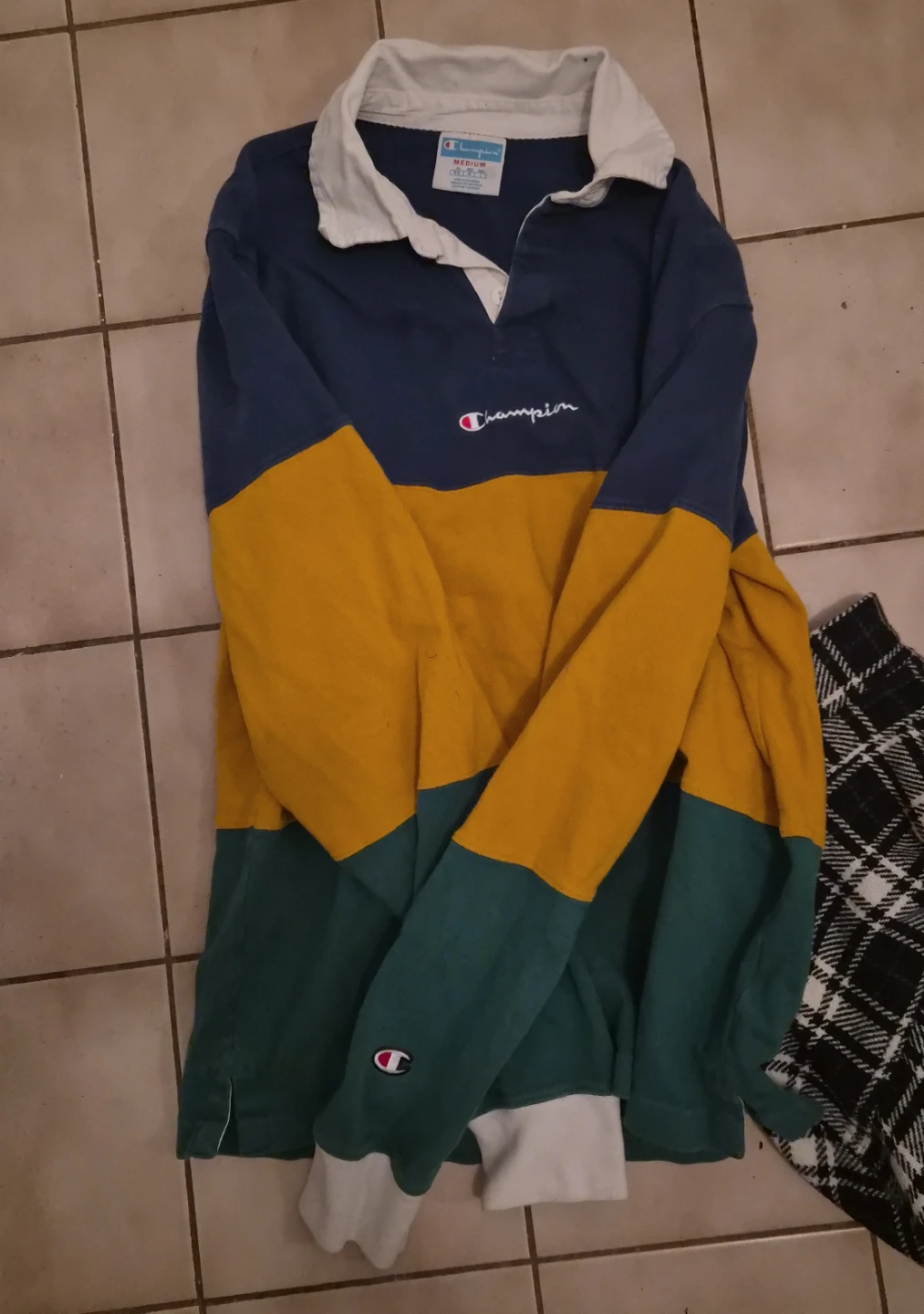 Champion Color Block Rugby Shirt - Medium