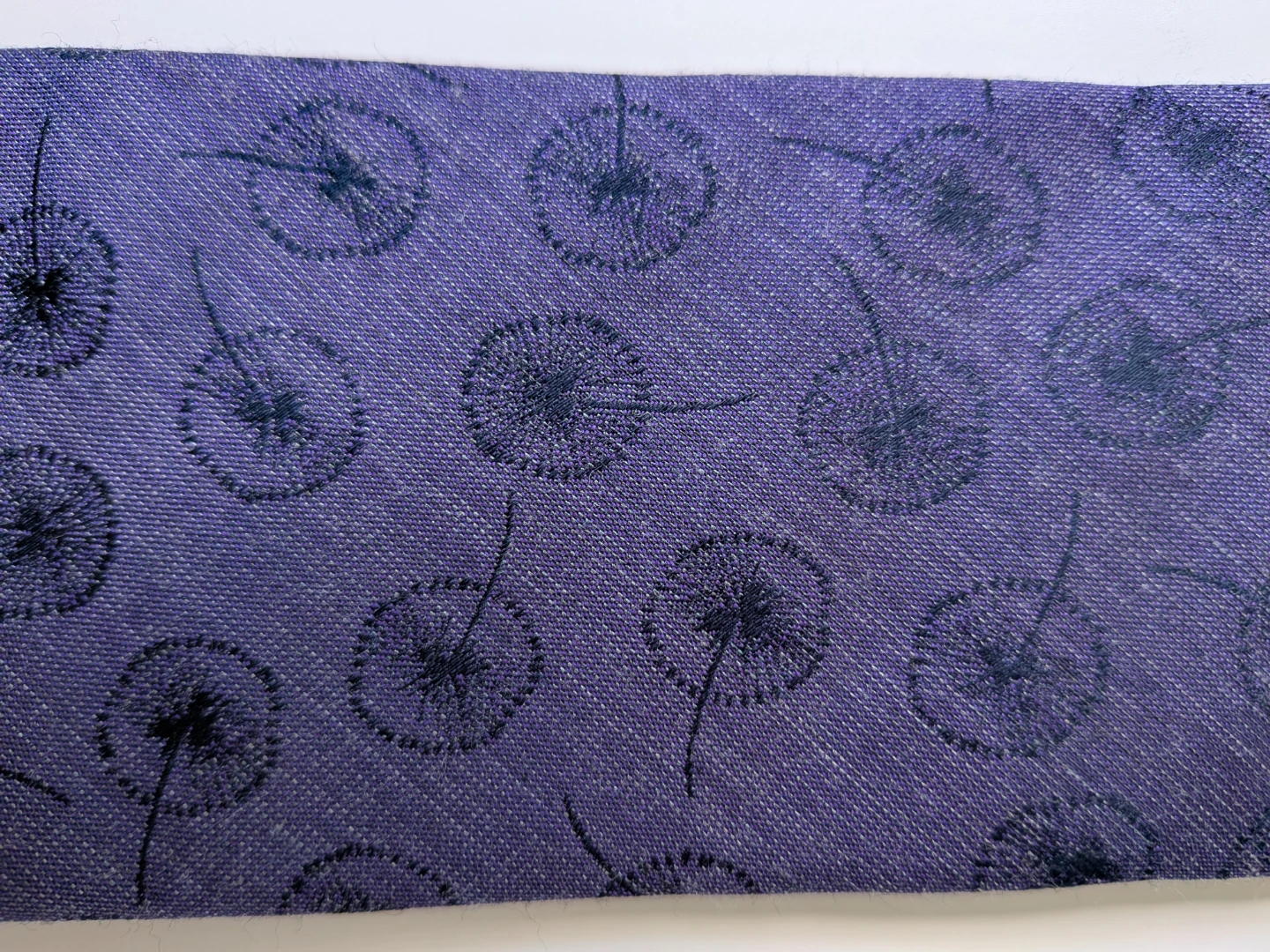 Calvin Klein Purple Dandelion Print Necktie