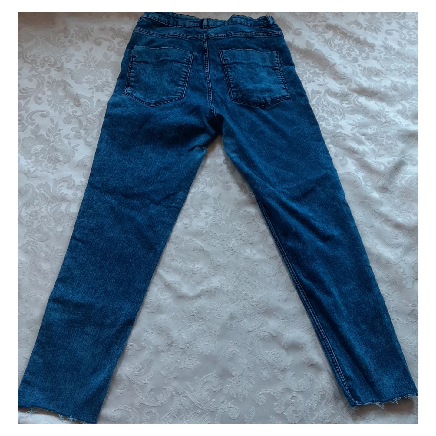 2pc Garage Red & Black  Sleeveless Shirt and Blue Denim Jeans - photo 5