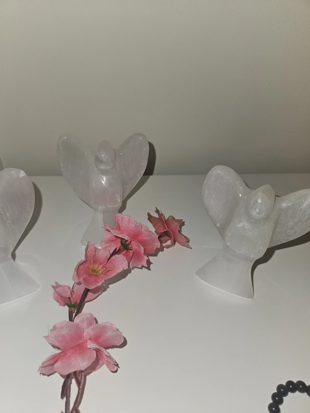 Selenite Crystal Angel Figurine - photo 3