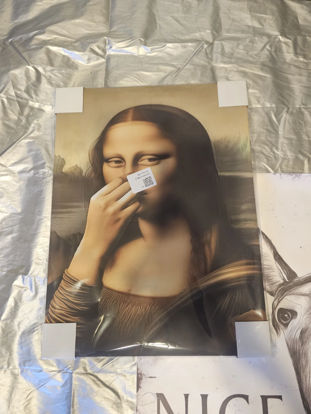 Mona Lisa funny Print canvas