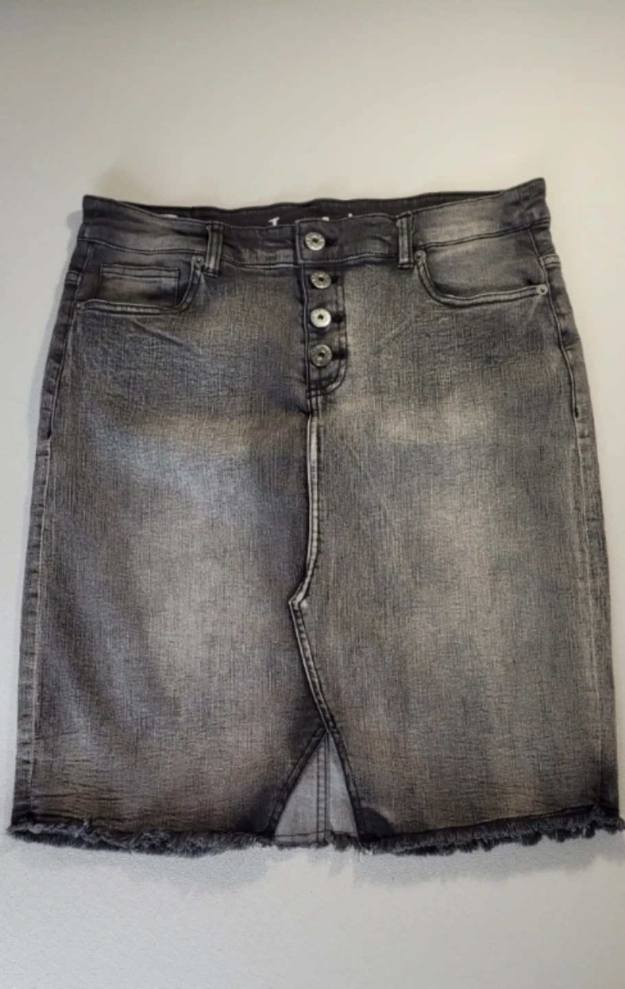 Black Denim Skirt -Size M - photo 2