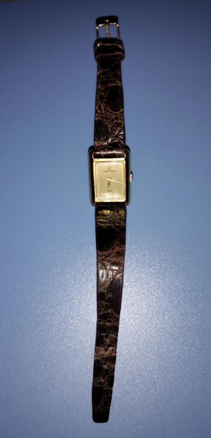 Michel Herbelin Paris Quartz Watch - Brown Alligator Strap