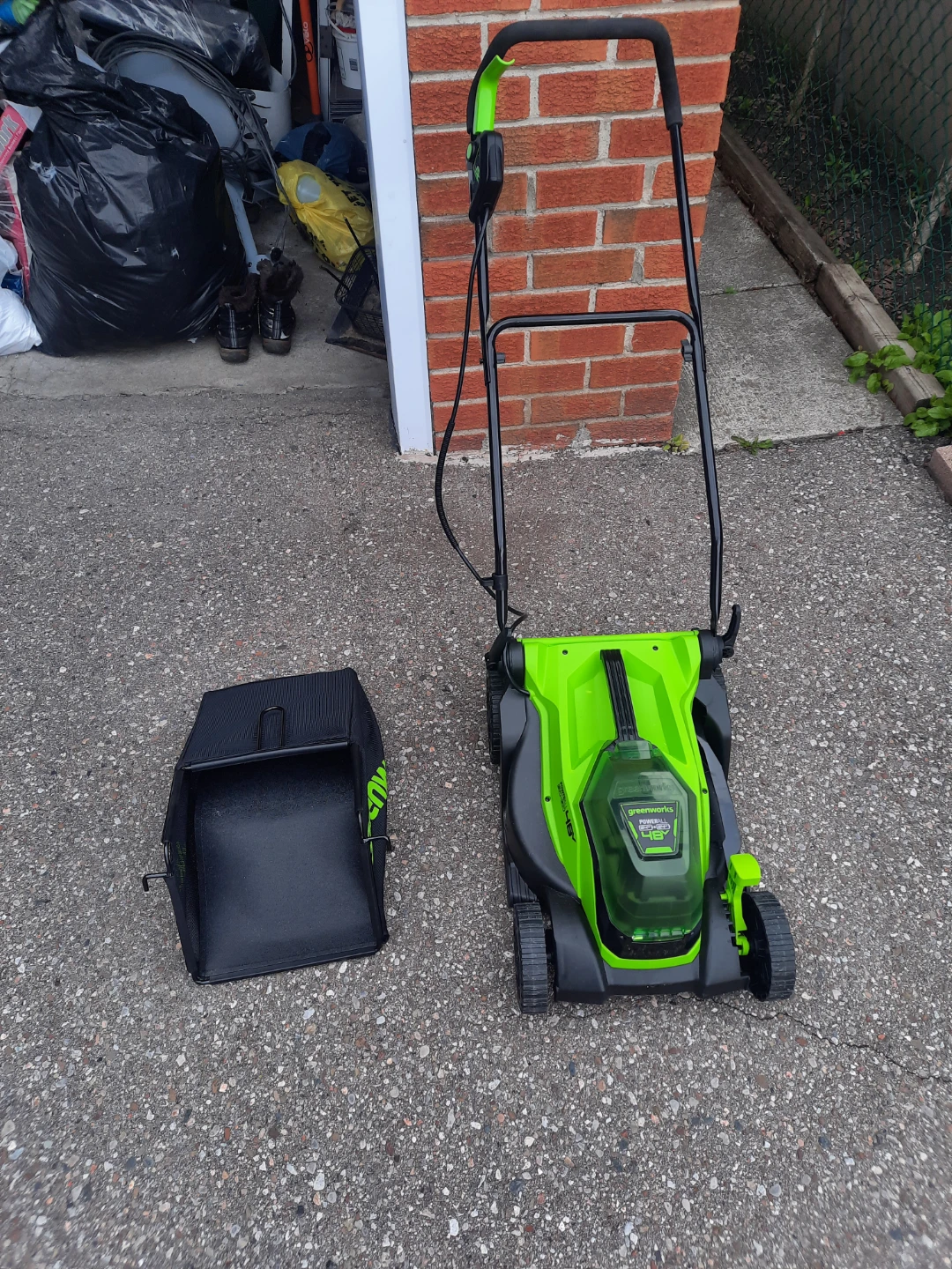 Greenworks 14" 48V Electric Lawnmower - photo 3