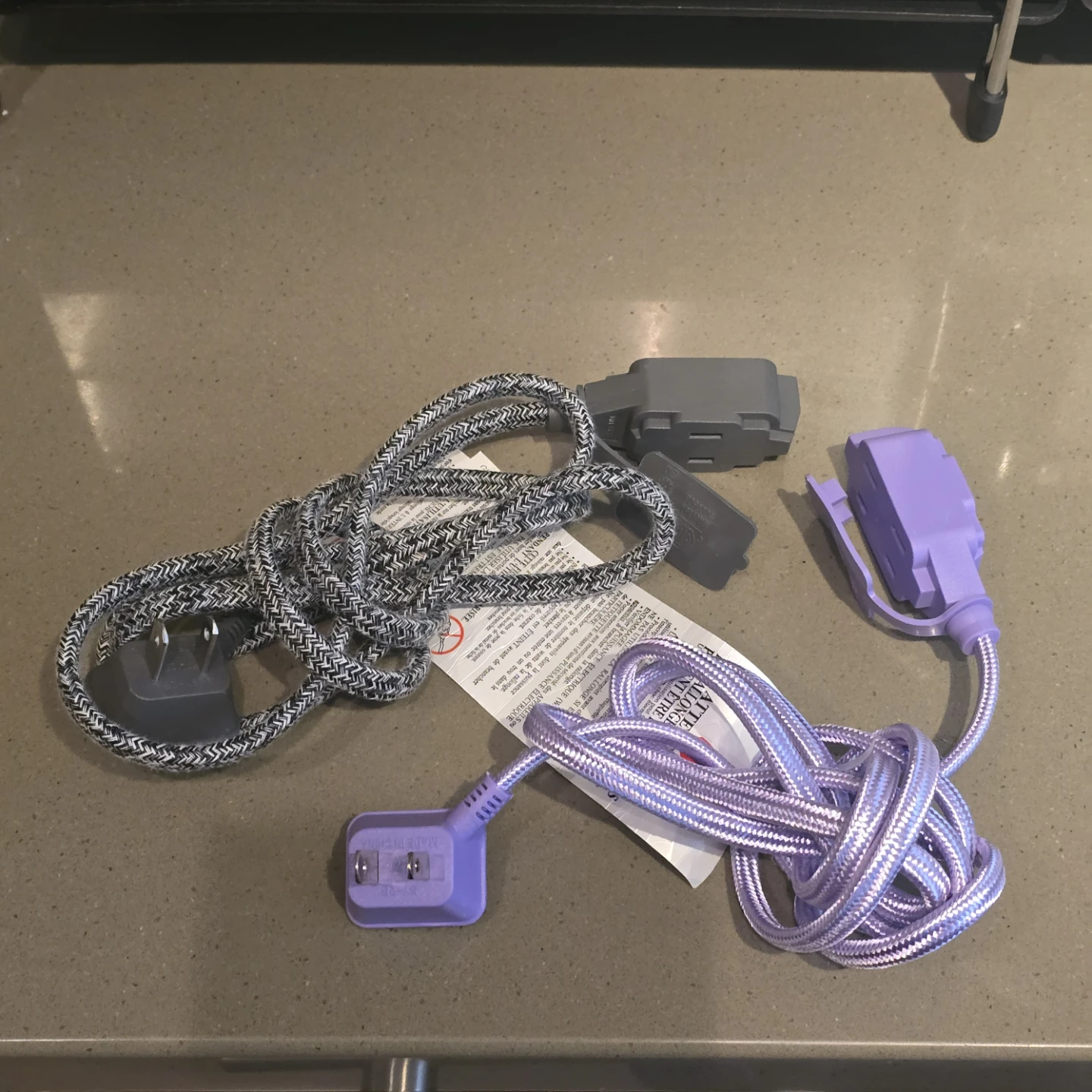 Braided Extension Cords and Splitter