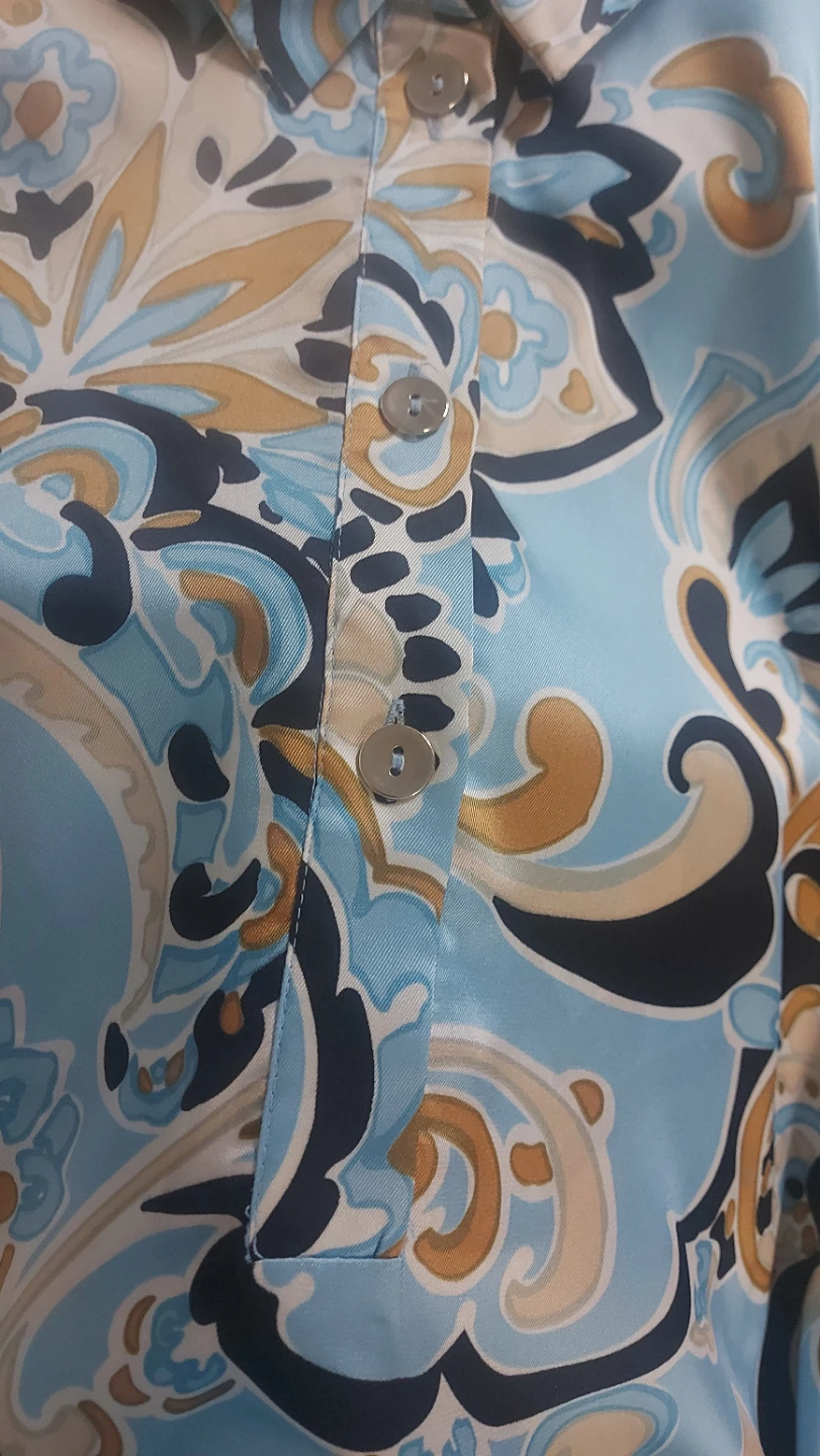 ZARA Printed Long Sleeve Button-Up Shirt - photo 3
