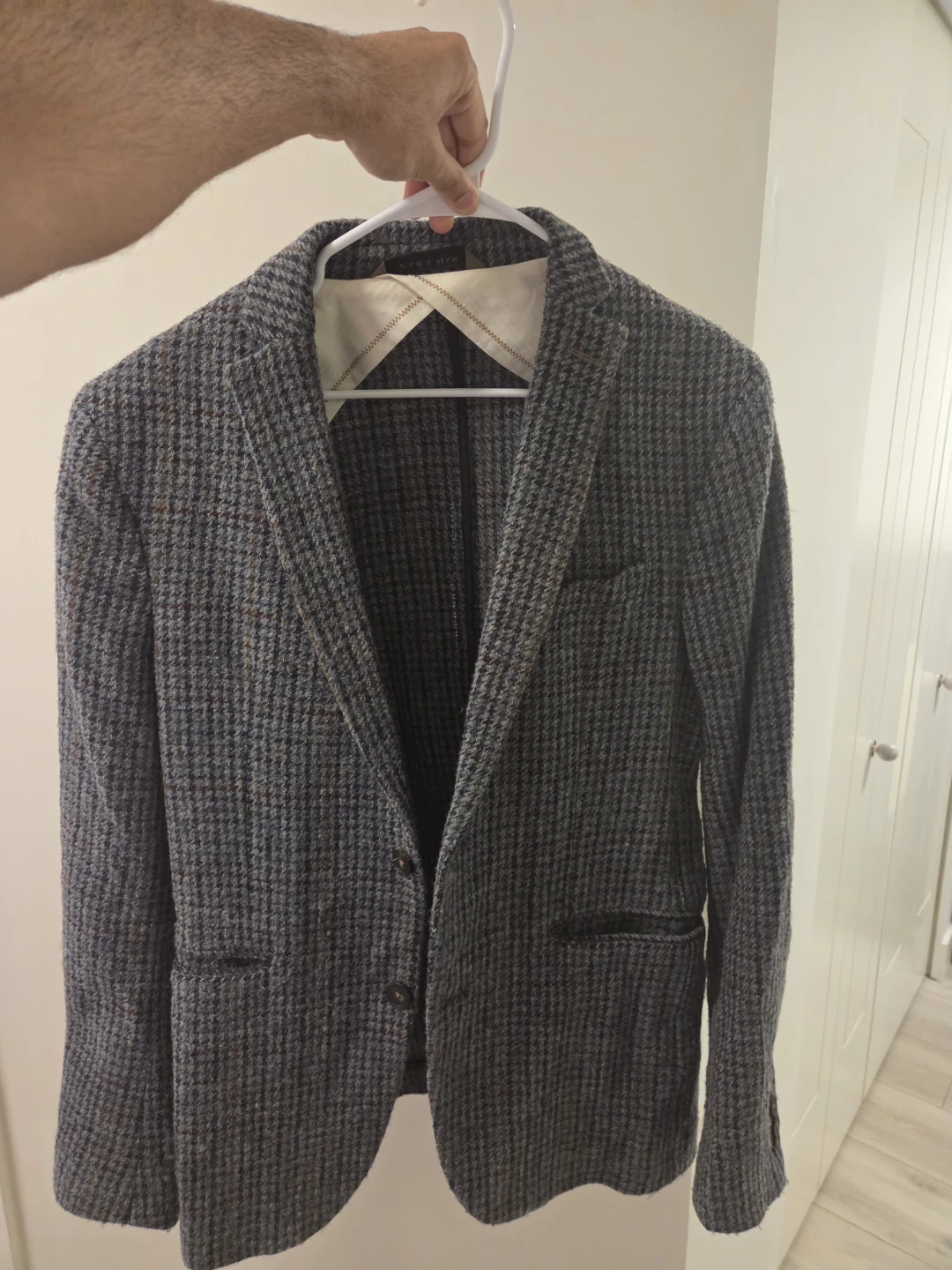 Men's Blazer with Suede Elbow Patches - photo 3