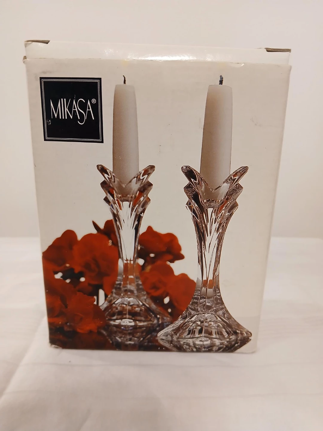 A pair of Mikasa Crystal Candle Holders. Pick up only.