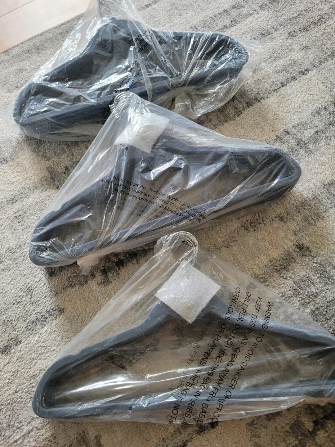 New velvet hangers