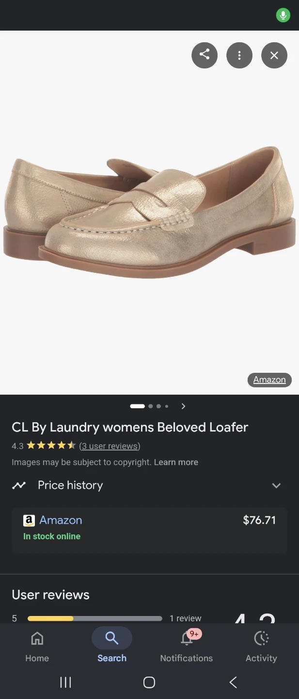 CL By Laundry Womens Beloved Loafer (new)