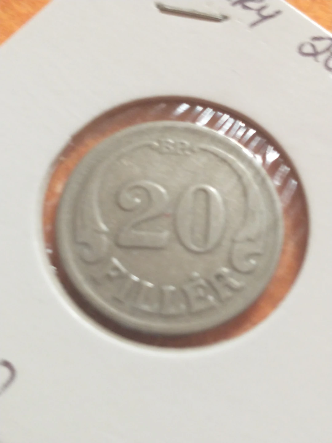 1926 Hungary 20 Filler coin KM #508