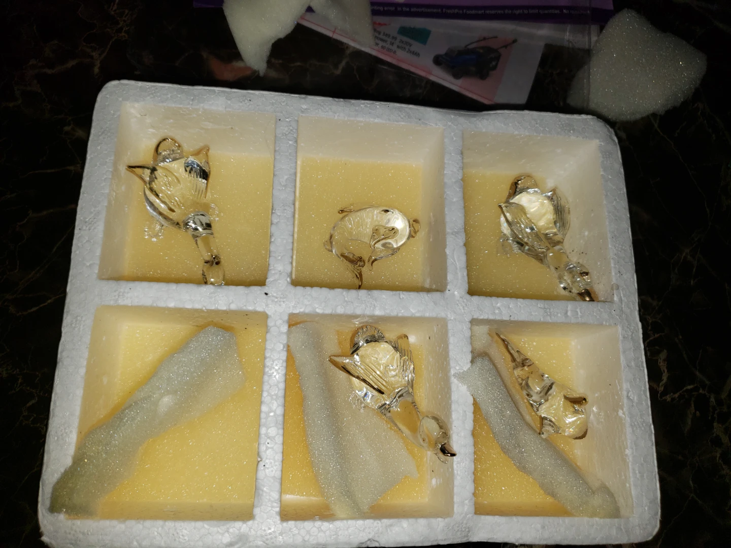 Glass Animal Figurines - Swan, Duck, Bird & Fish - photo 2