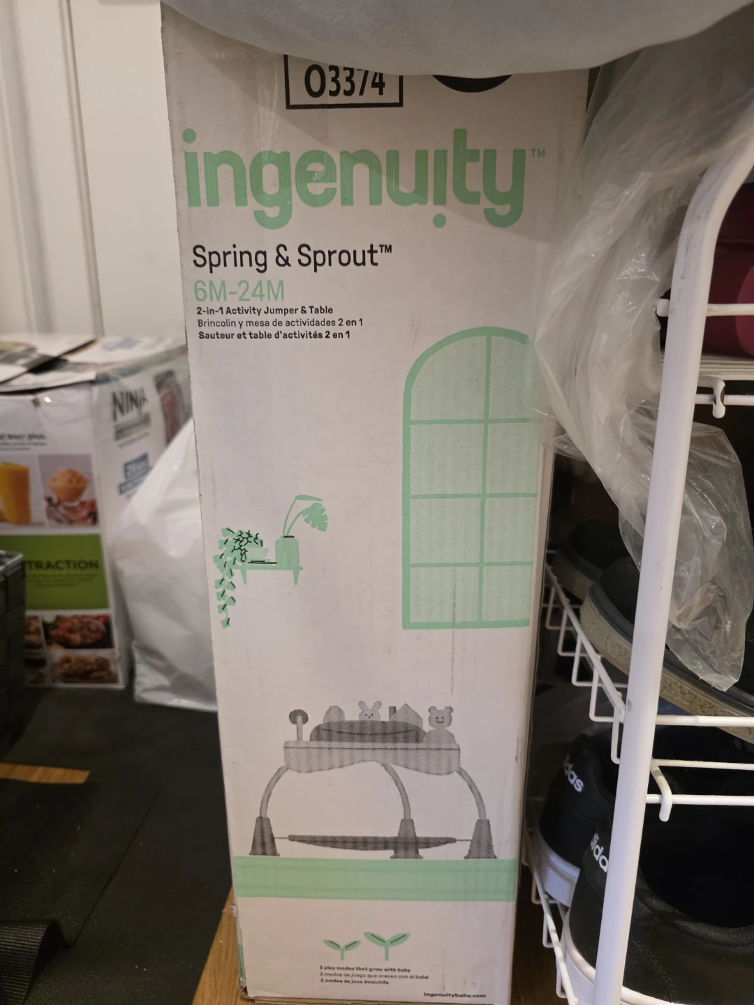 Ingenuity Spring & Sprout 2-in-1 Activity Jumper & Table - photo 2