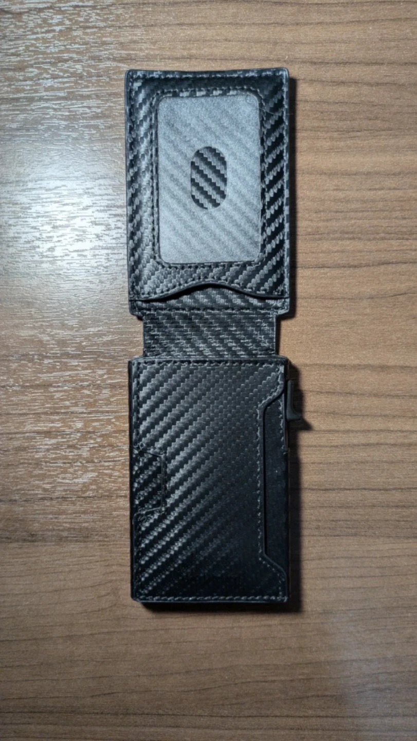 Carbon Fiber Style Card Holder Wallet - photo 4