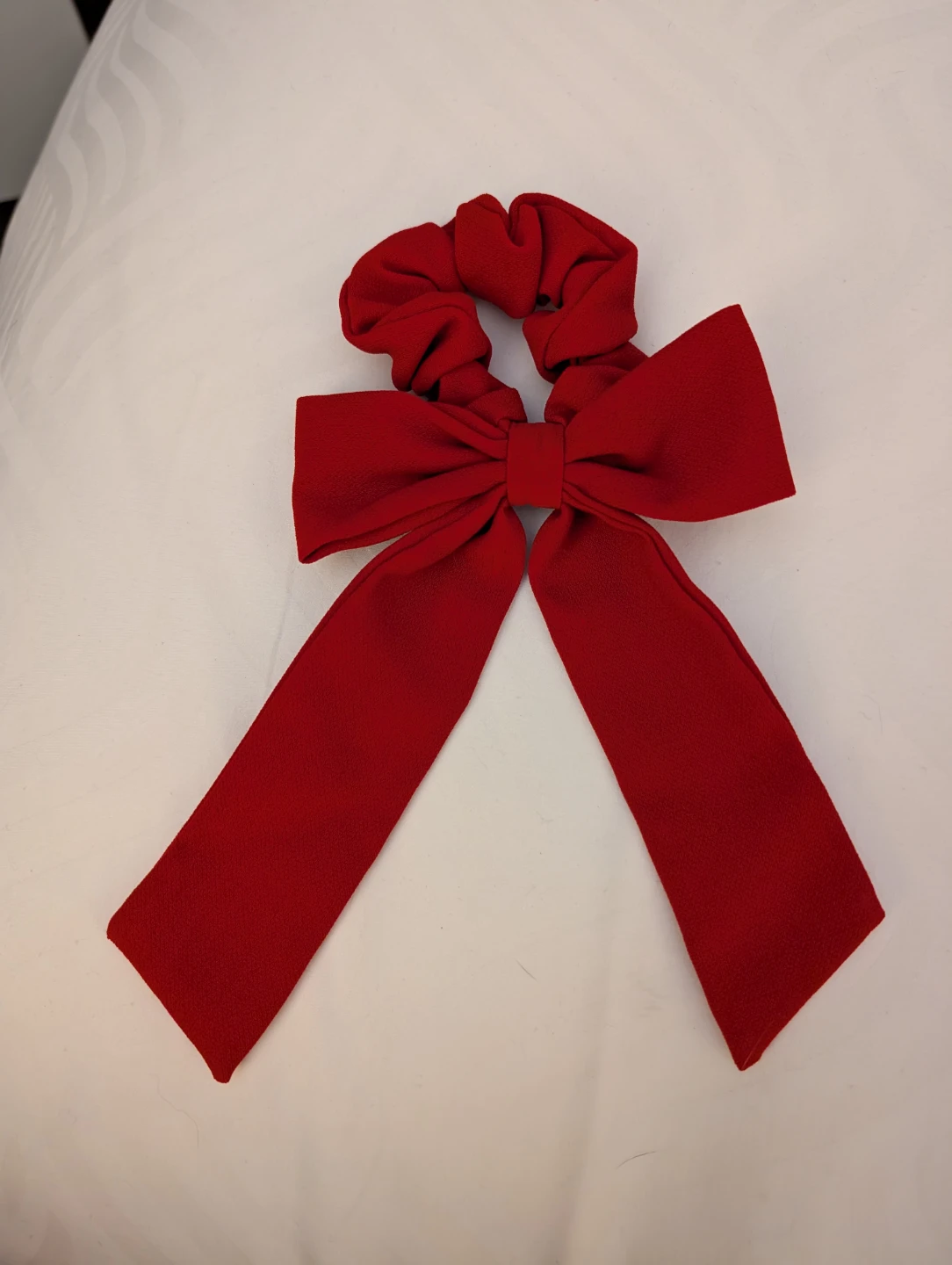 Red Bow Scrunchie