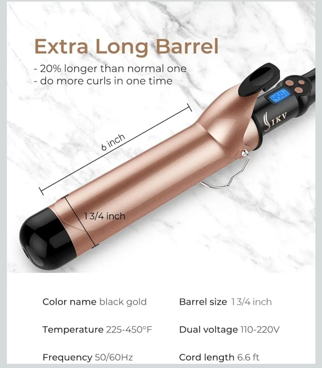 NEW Extra Long Barrel Curling Iron - photo 3