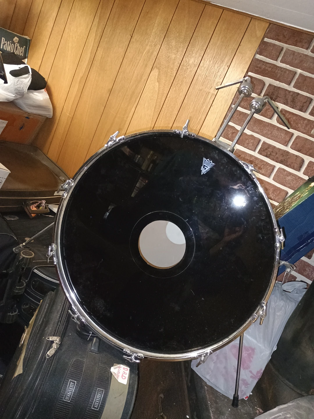 Remo Power Stroke 24" drum set USA with extra hardware - photo 3