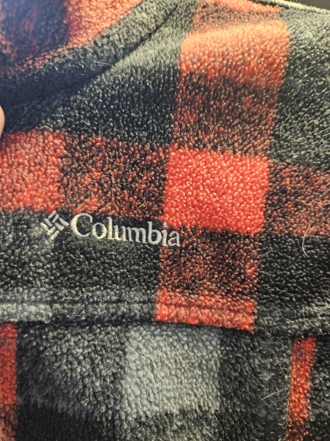 Columbia Fleece Jacket - Red Plaid - Size L - photo 2