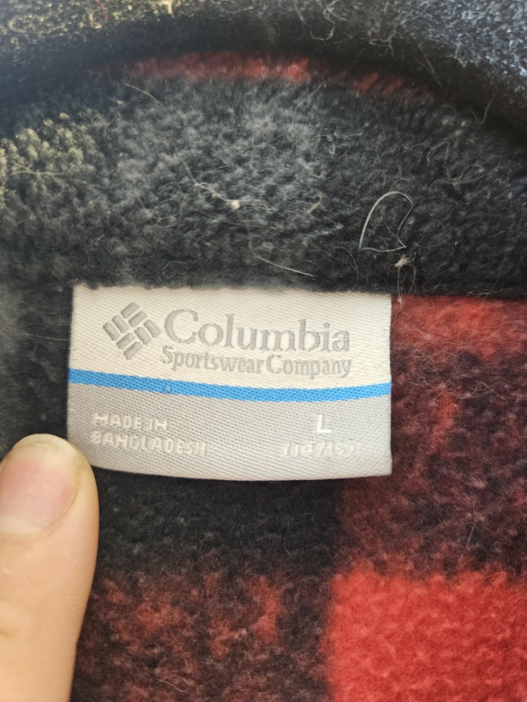 Columbia Fleece Jacket - Red Plaid - Size L - photo 3