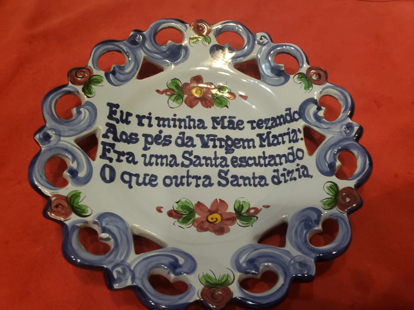 ESTAC Ceramic Decorative Plate Made in Portugal