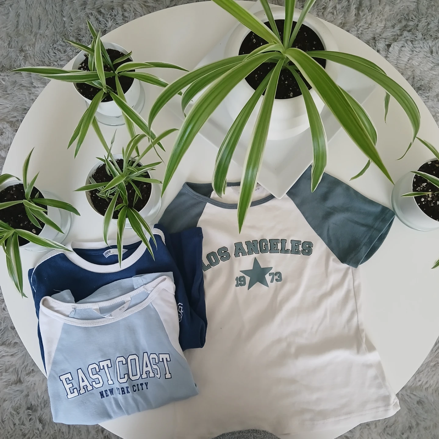 3 T-shirts: LA, East Coast, Navy
