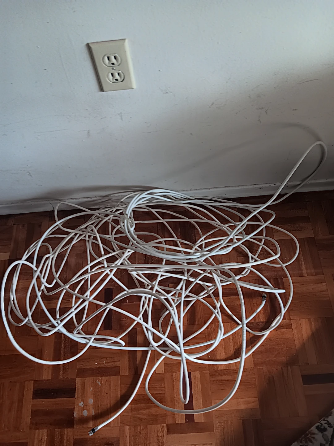 White television cable Cord