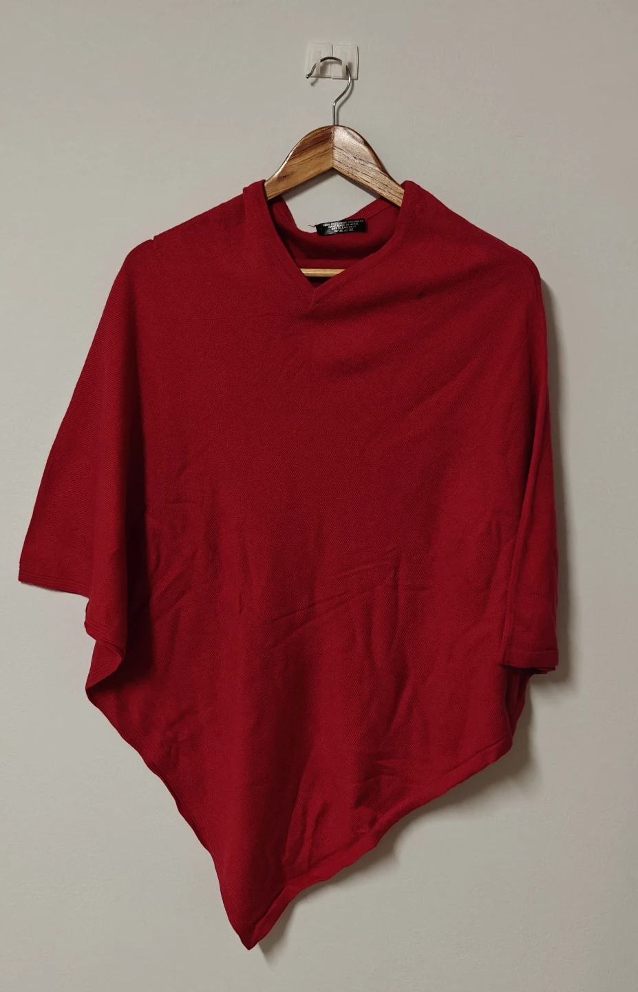 Bright Red Poncho