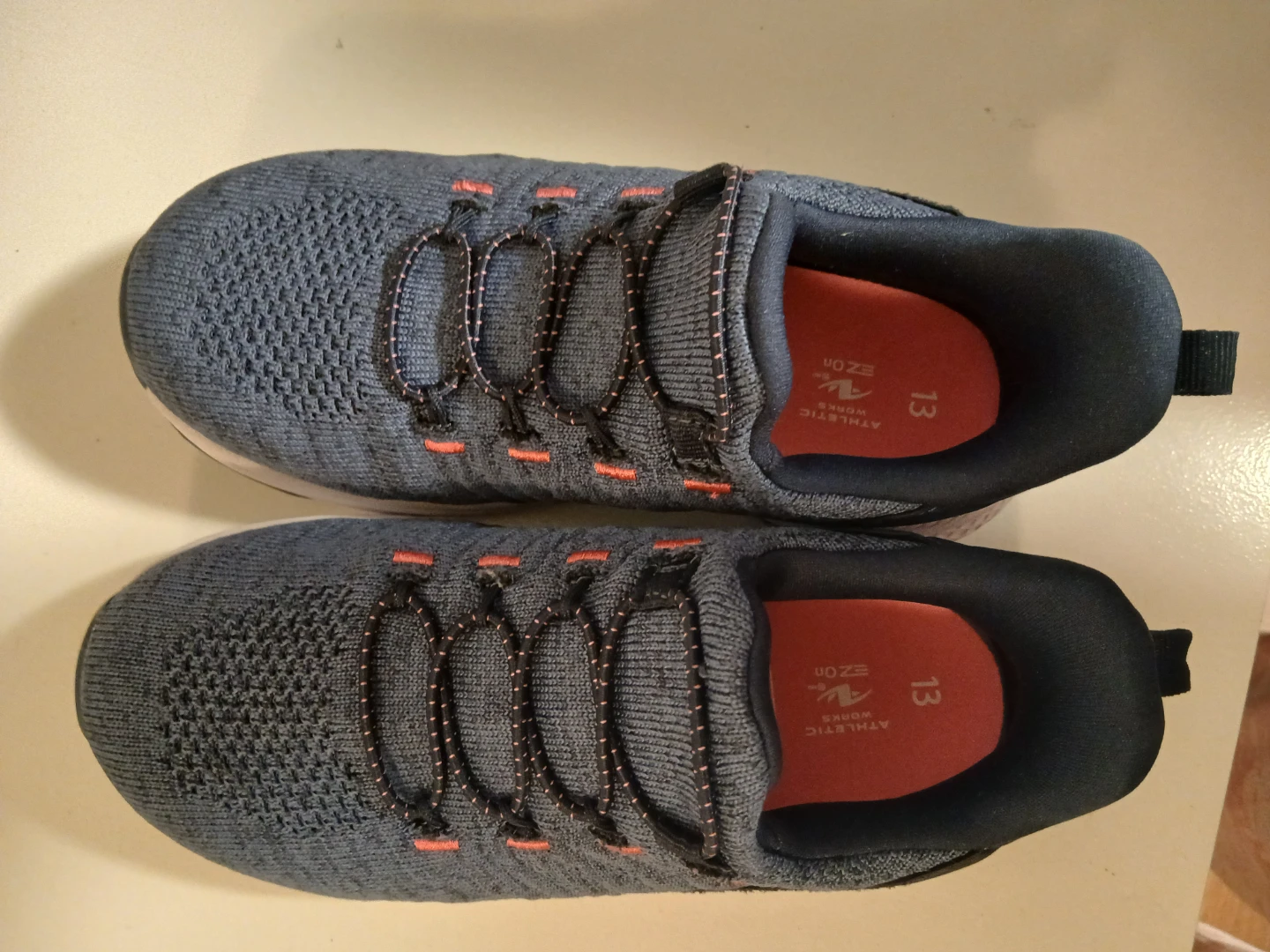 Athletic Works Blue Knit Sneakers - Size 13