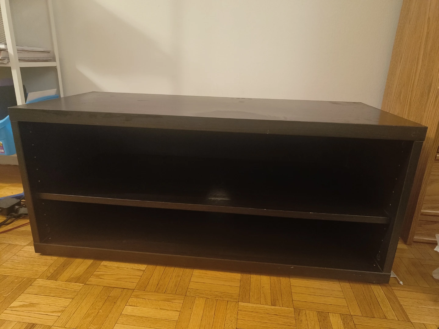 Dark Brown 2-Shelf Bookcase