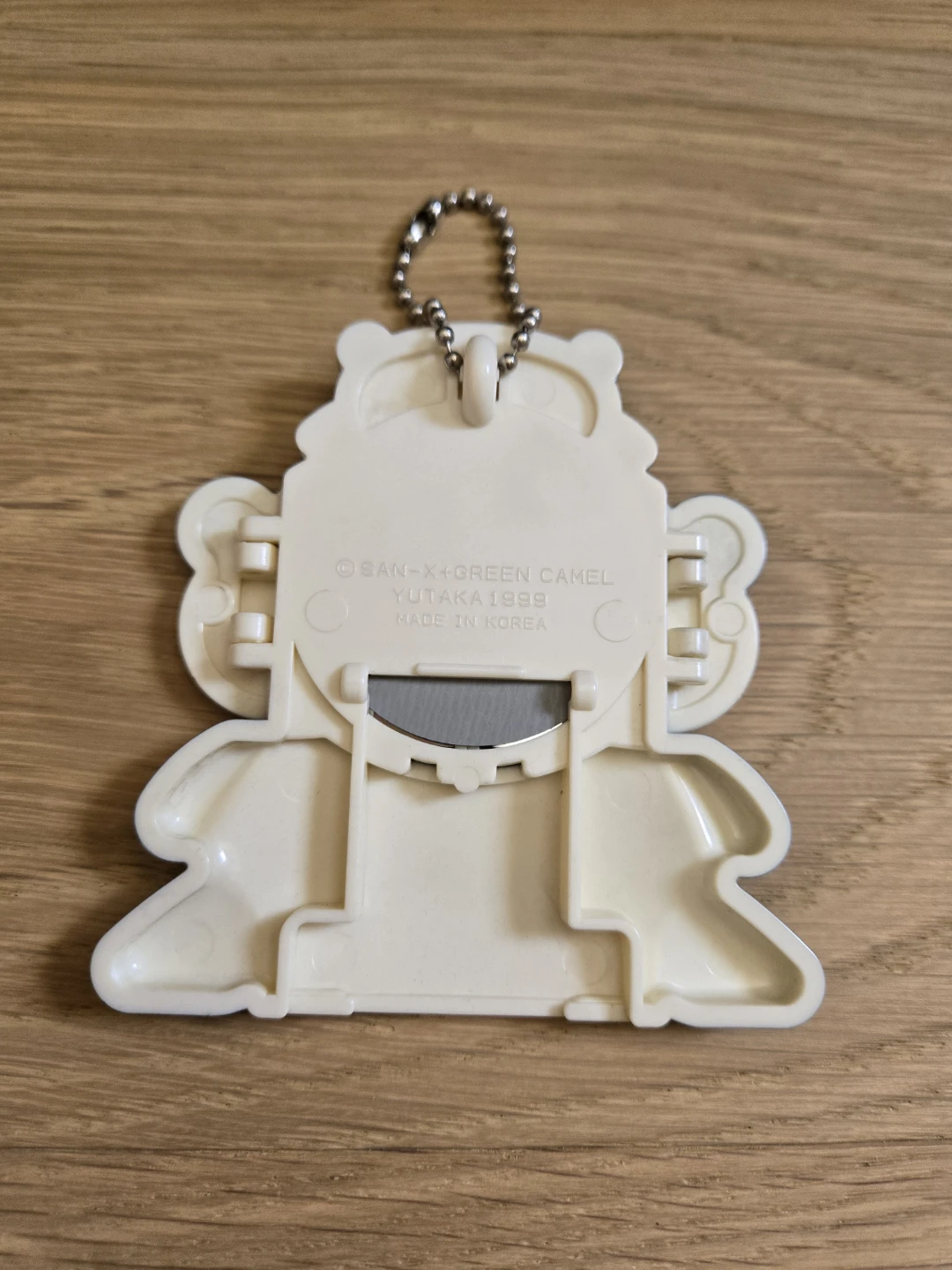 Vintage 1999 SAN-X Tare Panda Compact Mirror Keychain Sanrio - photo 3