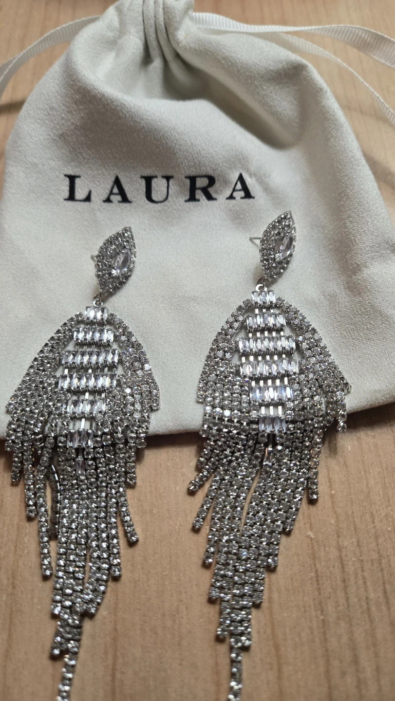 Laura Sparkly Dangle Earrings - photo 2