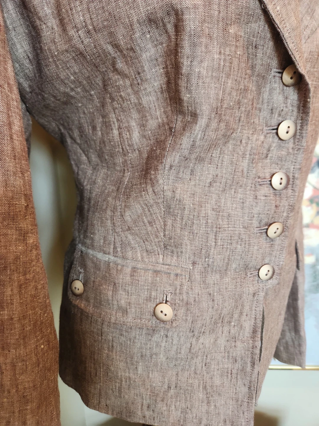 LIKE NEW Women's size 16 Linen Blazer - photo 2