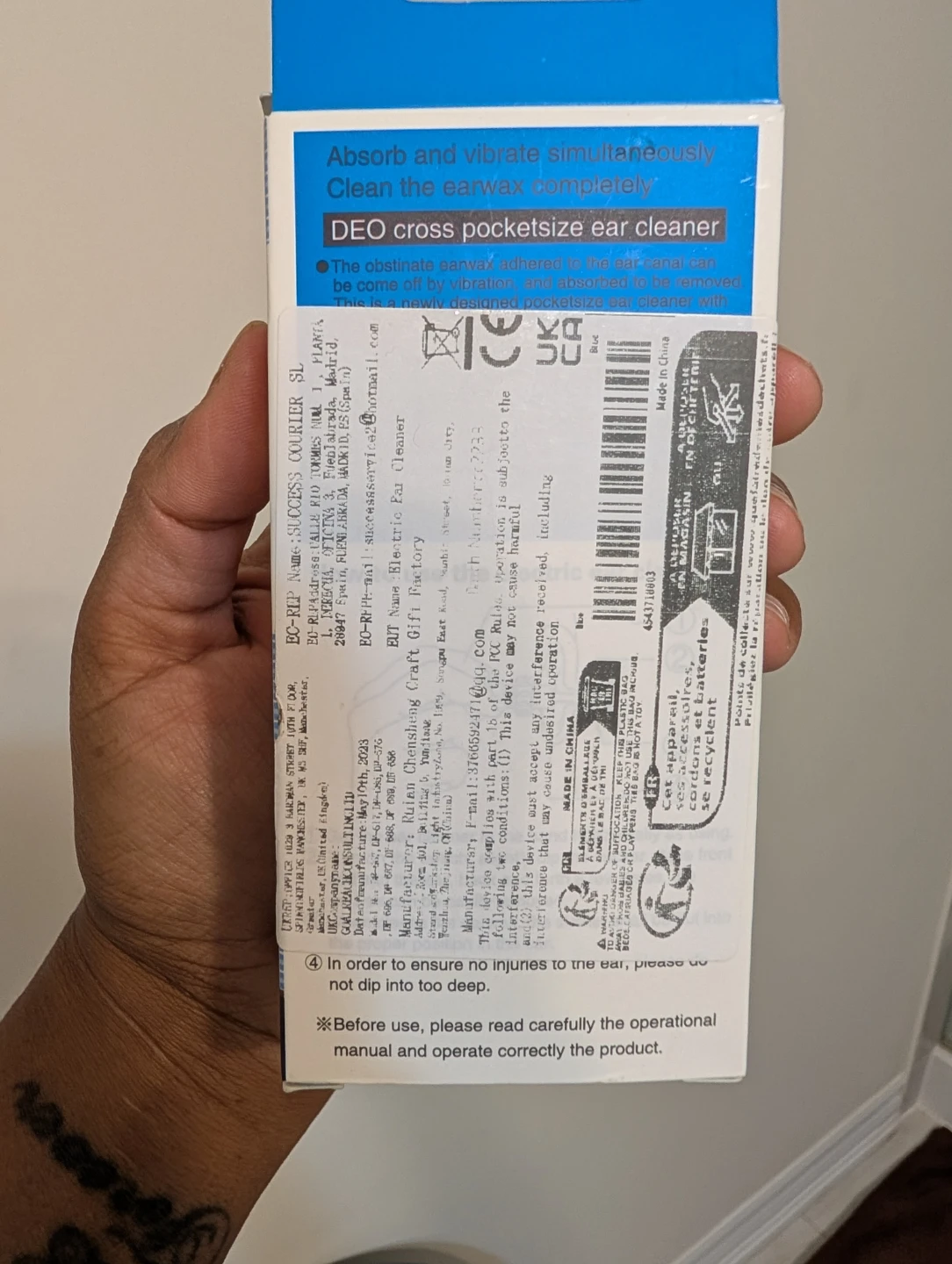 DEOcross C-ears Pocketsize Electric Ear Cleaner - photo 3