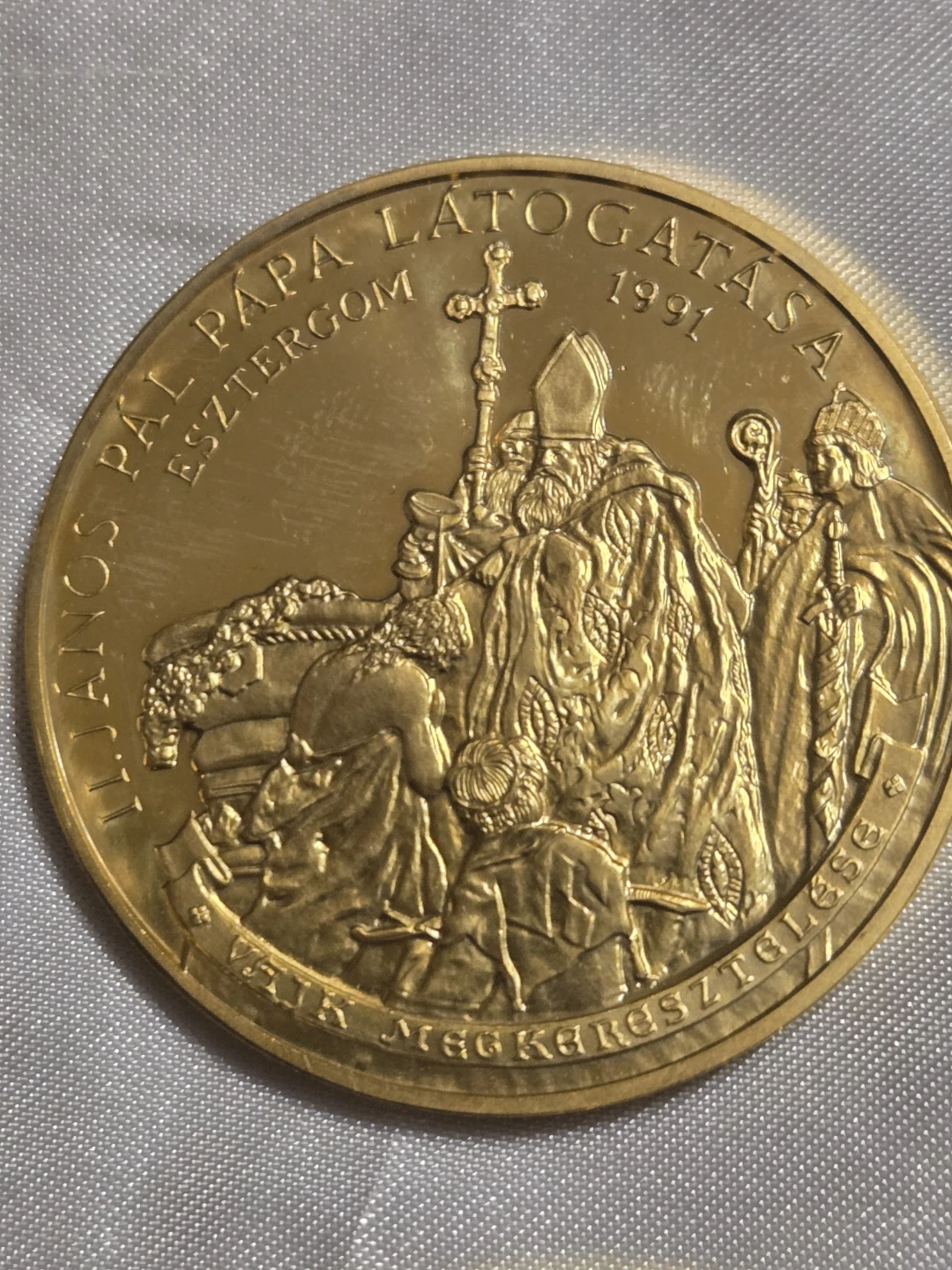 Collection of Pope John Paul II Visit Medals - 1991 - photo 3