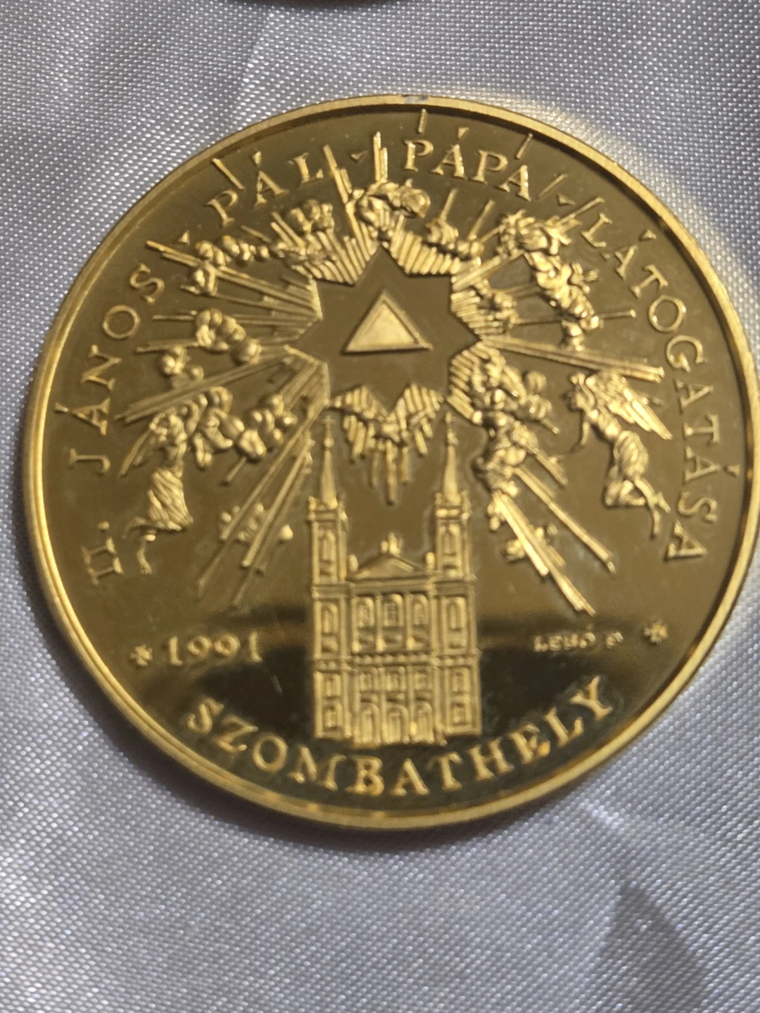Collection of Pope John Paul II Visit Medals - 1991 - photo 4